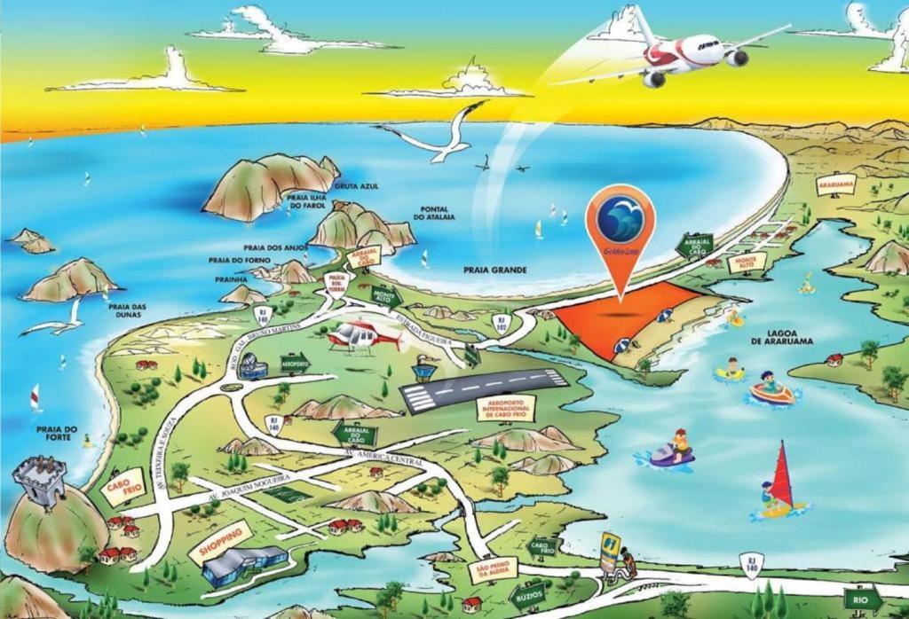Apartamento Arraial Do Cabo Com Vista Para A Lagoa - Golden Lake Exteriör bild